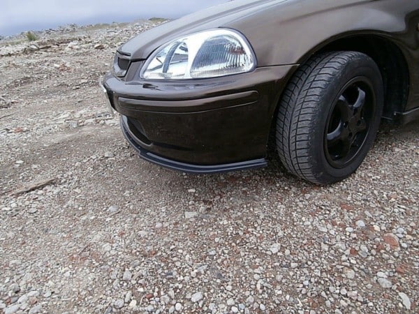MAXTON DESIGN - Spoiler pod Predný náraznik   HONDA CIVIC MK6 EJ9 , Čierny lesk – Obrázok 2