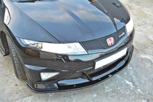 MAXTON DESIGN - Spoiler pod Predný náraznik   HONDA CIVIC VIII TYPE R GP , Čierny lesk – Obrázok 3