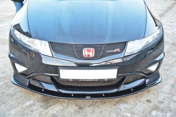 MAXTON DESIGN - Spoiler pod Predný náraznik   HONDA CIVIC VIII TYPE R GP , Čierny lesk – Obrázok 4