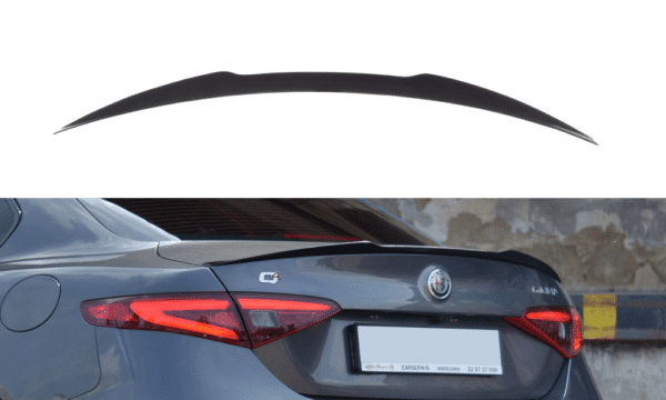 MAXTON DESIGN - Predlženie spoilera ALFA ROMEO GIULIA VELOCE , Čierny lesk