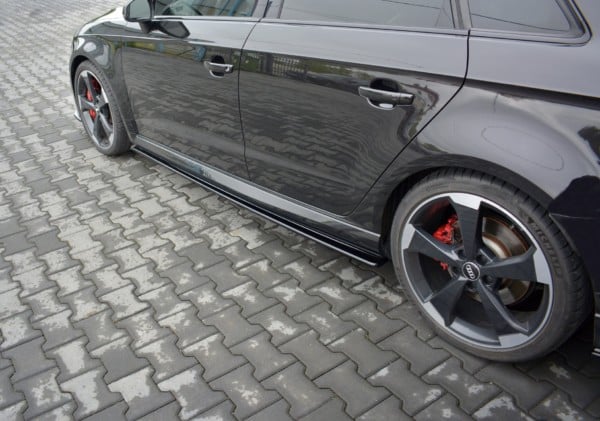 MAXTON DESIGN - Lišty pod prahy Audi RS3 8V FL Sportback , Čierny lesk – Obrázok 3