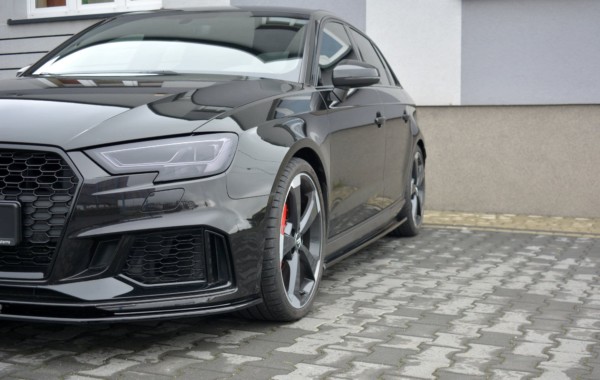 MAXTON DESIGN - Lišty pod prahy Audi RS3 8V FL Sportback , Čierny lesk – Obrázok 4