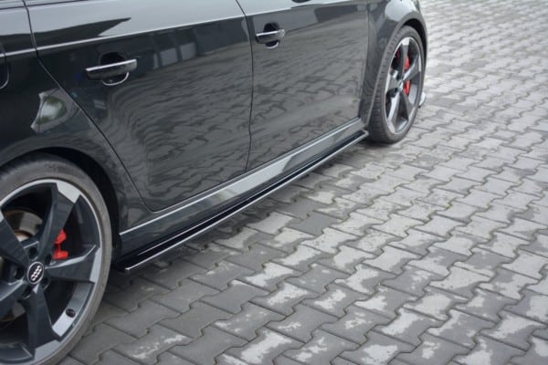 MAXTON DESIGN - Lišty pod prahy Audi RS3 8V FL Sportback , Čierny lesk – Obrázok 5