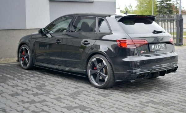 MAXTON DESIGN - Lišty pod prahy Audi RS3 8V FL Sportback , Čierny lesk – Obrázok 2