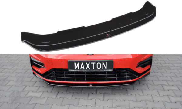 MAXTON DESIGN - Spoiler pod Predný náraznik   V.5 VW Golf 7 R / R-Line Facelift , Čierny lesk