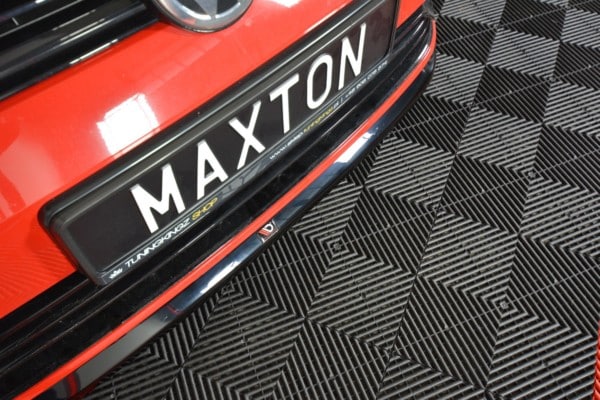 MAXTON DESIGN - Spoiler pod Predný náraznik   V.6 VW Golf 7 R / R-Line Facelift , Čierny lesk – Obrázok 4