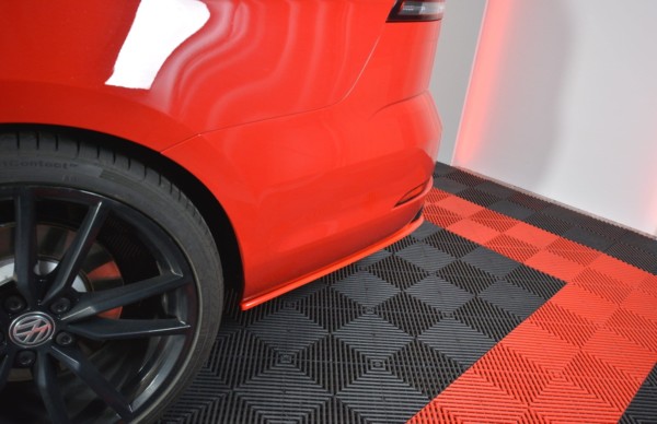 MAXTON DESIGN - Bočné difúzory zadného náraznika V.2 VW GOLF 7 R VARIANT FACELIFT , RED – Obrázok 4