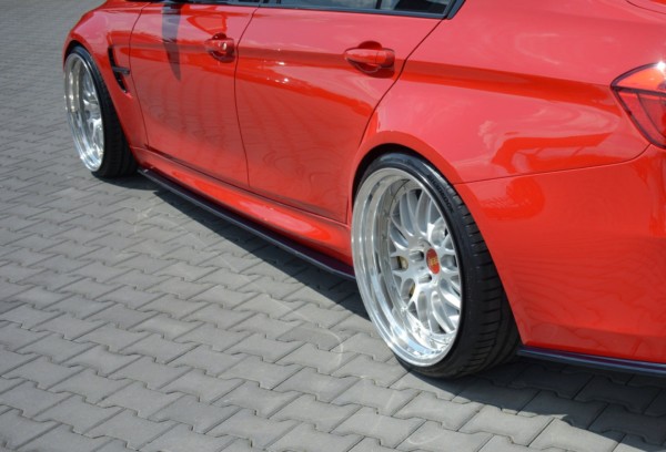 MAXTON DESIGN - Lišty pod prahy V.1 BMW M3 F80 , Čierny lesk – Obrázok 4