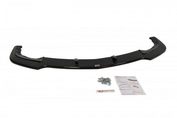 MAXTON DESIGN - Spoiler pod Predný náraznik   v.1 MAZDA 3 MK2 MPS , Čierny lesk