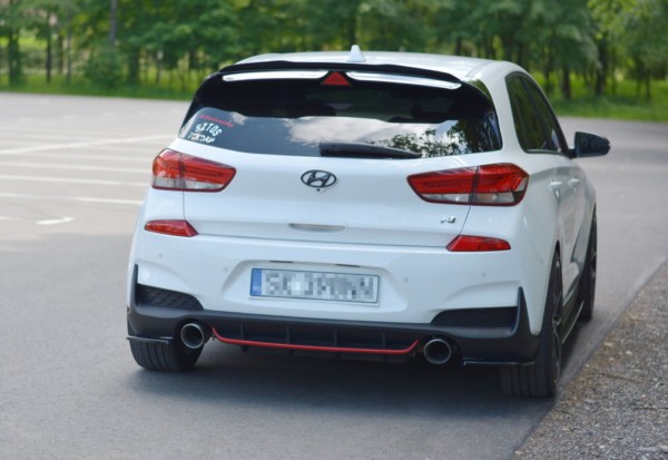 MAXTON DESIGN - Bočné difúzory zadného náraznika HYUNDAI I30 Mk3 N , Čierny lesk – Obrázok 2