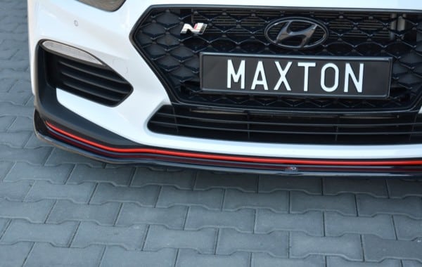 MAXTON DESIGN - Spoiler pod Predný náraznik   V.2 Hyundai I30 N Mk3 Hatchback / Fastback , Čierny lesk – Obrázok 3
