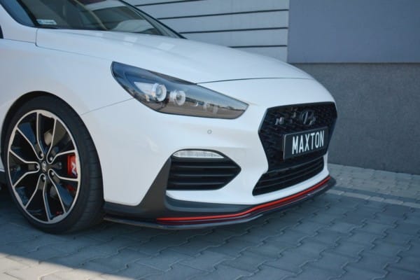 MAXTON DESIGN - Spoiler pod Predný náraznik   V.2 Hyundai I30 N Mk3 Hatchback / Fastback , Čierny lesk – Obrázok 4