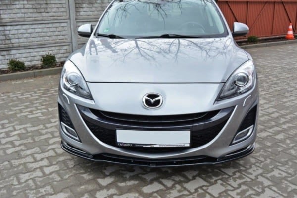 MAXTON DESIGN - Spoiler pod Predný náraznik   MAZDA 3 MK2 SPORT (PREFACE) , Čierny lesk – Obrázok 3