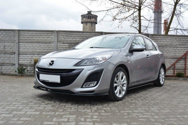 MAXTON DESIGN - Spoiler pod Predný náraznik   MAZDA 3 MK2 SPORT (PREFACE) , Čierny lesk – Obrázok 4