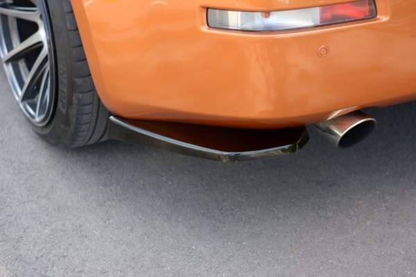 MAXTON DESIGN - Bočné difúzory zadného náraznika NISSAN 350Z , Čierny lesk – Obrázok 4