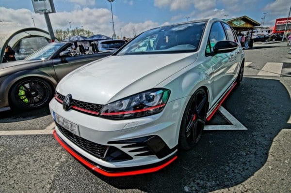 MAXTON DESIGN - Spoiler pod Predný náraznik   VW GOLF Mk7 GTI CLUBSPORT , RED – Obrázok 4