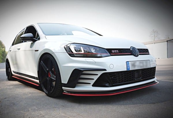 MAXTON DESIGN - Spoiler pod Predný náraznik   VW GOLF Mk7 GTI CLUBSPORT , RED