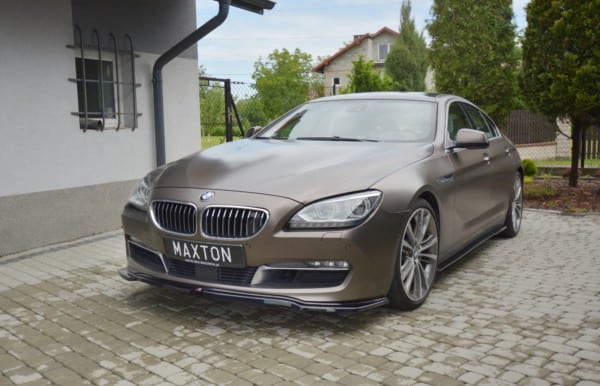 MAXTON DESIGN - Spoiler pod Predný náraznik   vhodné pre BMW 6 GRAN COUPĂ‰ , Čierny lesk – Obrázok 2