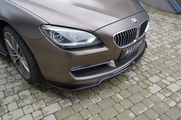 MAXTON DESIGN - Spoiler pod Predný náraznik   vhodné pre BMW 6 GRAN COUPĂ‰ , Čierny lesk – Obrázok 4