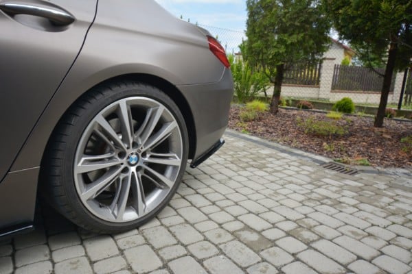 MAXTON DESIGN - Bočné difúzory zadného náraznika vhodné pre BMW 6 GRAN COUPĂ‰ , Čierny lesk – Obrázok 4