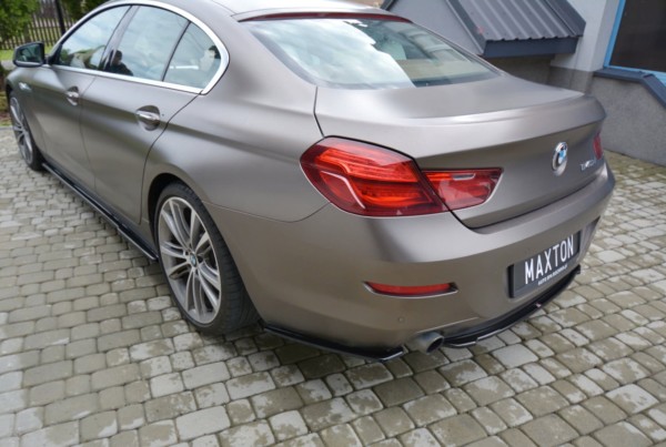 MAXTON DESIGN - Stredový spoiler pod zadný náraznik vhodné pre BMW 6 GRAN COUPĂ‰ , Čierny lesk – Obrázok 2