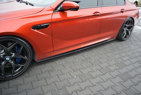 MAXTON DESIGN - Lišty pod prahy vhodné pre BMW M6 GRAN COUPĂ‰ , Čierny lesk – Obrázok 3