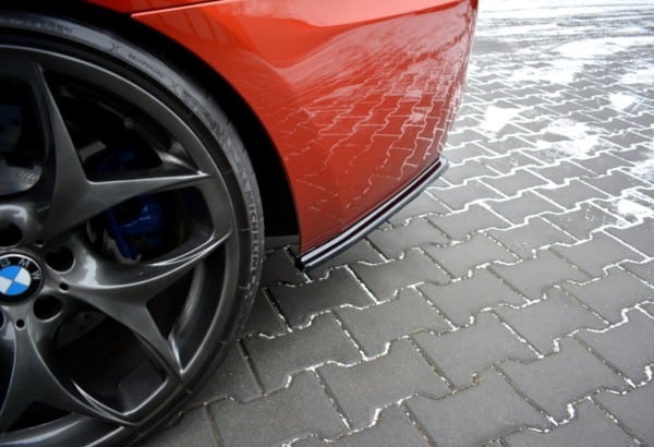 MAXTON DESIGN - Bočné difúzory zadného náraznika vhodné pre BMW M6 GRAN COUPĂ‰ , Čierny lesk