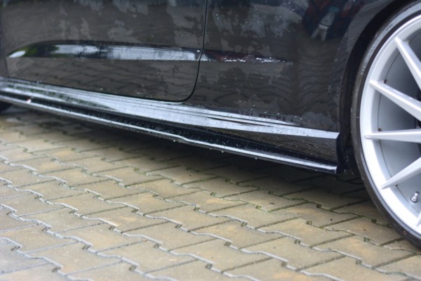 MAXTON DESIGN - Lišty pod prahy Audi S3 / A3 S-Line 8V / 8V FL Hatchback , Čierny lesk – Obrázok 5