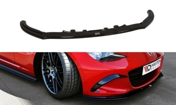 MAXTON DESIGN - Spoiler pod Predný náraznik   v.1 Mazda MX-5 IV , Čierny lesk