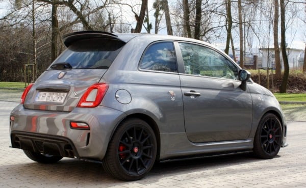 MAXTON DESIGN - Predlženie spoilera FIAT 500 ABARTH MK1 FACELIFT , Čierny lesk – Obrázok 2