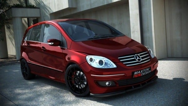 MAXTON DESIGN - Spoiler pod Predný náraznik   MERCEDES B-CLASS 245 , Čierny lesk