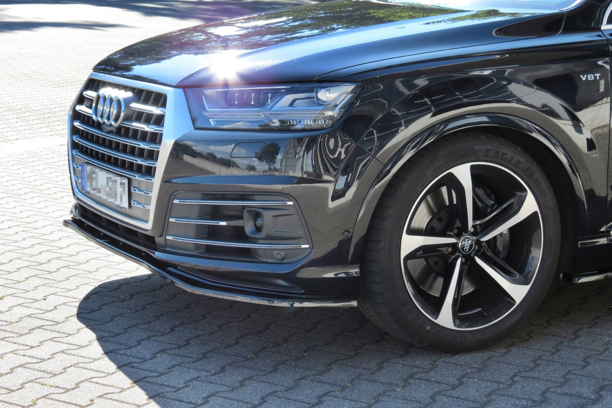 MAXTON DESIGN - Spoiler pod Predný náraznik Audi SQ7 / Q7 S-Line Mk.2 , Čierny lesk – Obrázok 4