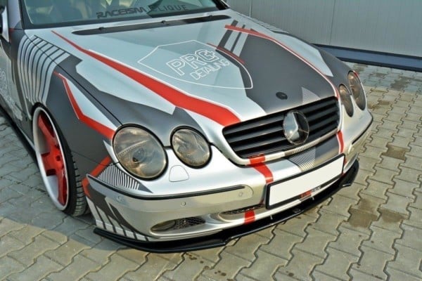 MAXTON DESIGN - Spoiler pod Predný náraznik   MERCEDES CL-CLASS C215 , Čierny lesk – Obrázok 3