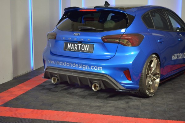 MAXTON DESIGN - Bočné difúzory zadného náraznika V.2 Ford Focus ST-Line Mk4 , Čierny lesk – Obrázok 2