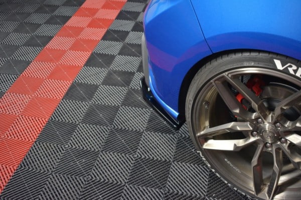 MAXTON DESIGN - Bočné difúzory zadného náraznika V.2 Ford Focus ST-Line Mk4 , Čierny lesk – Obrázok 4
