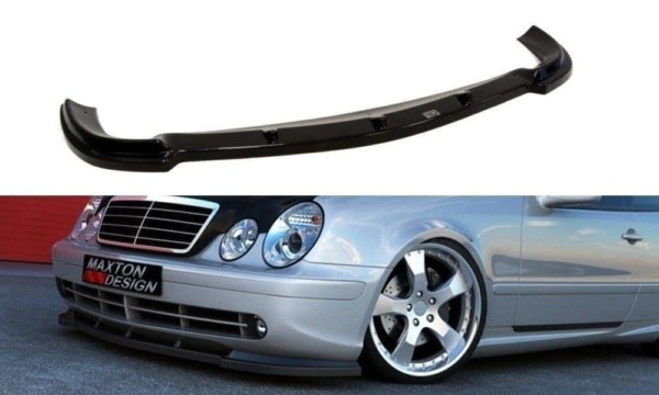 MAXTON DESIGN - Spoiler pod Predný náraznik   MERCEDES CLK W208 (FOR W208 AMG) , Čierny lesk