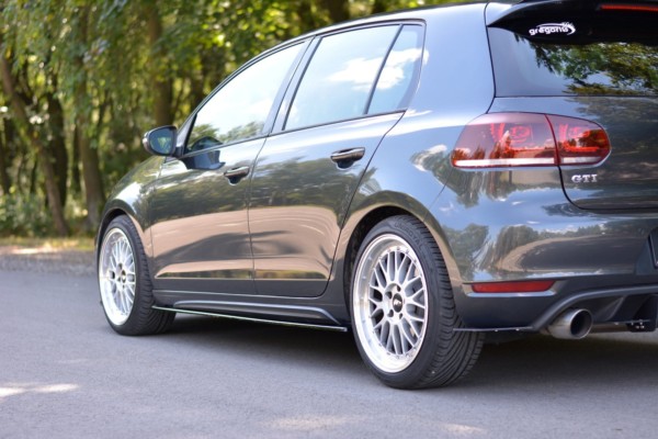 MAXTON DESIGN - Lišty pod prahy VW GOLF MK6 GTI/ GTD , Čierny lesk – Obrázok 2