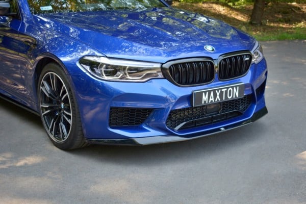 MAXTON DESIGN - Spoiler pod Predný náraznik   V.1 vhodné pre BMW M5 F90 , Čierny lesk – Obrázok 2