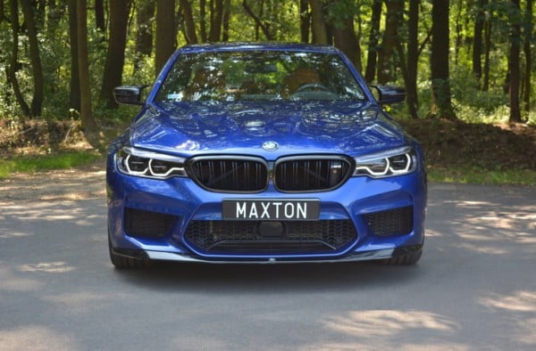MAXTON DESIGN - Spoiler pod Predný náraznik   V.1 vhodné pre BMW M5 F90 , Čierny lesk – Obrázok 3