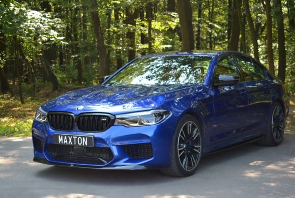MAXTON DESIGN - Spoiler pod Predný náraznik   V.1 vhodné pre BMW M5 F90 , Čierny lesk – Obrázok 5