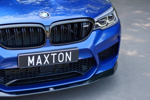MAXTON DESIGN - Spoiler pod Predný náraznik   V.1 vhodné pre BMW M5 F90 , Čierny lesk – Obrázok 4