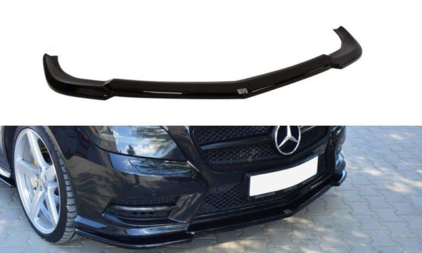 MAXTON DESIGN - Spoiler pod Predný náraznik   MERCEDES CLS C218 AMG LINE , Čierny lesk