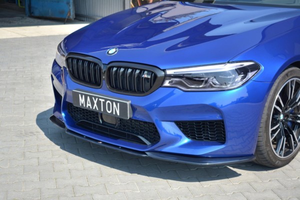 MAXTON DESIGN - Spoiler pod Predný náraznik   V.2 vhodné pre BMW M5 F90 , Čierny lesk – Obrázok 3
