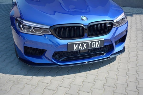 MAXTON DESIGN - Spoiler pod Predný náraznik   V.2 vhodné pre BMW M5 F90 , Čierny lesk – Obrázok 4