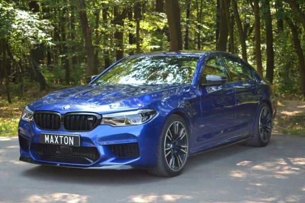 MAXTON DESIGN - Lišty pod prahy vhodné pre BMW M5 F90 , Čierny lesk – Obrázok 2