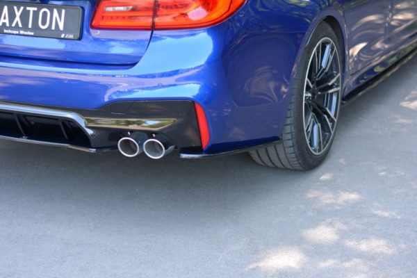 MAXTON DESIGN - Bočné difúzory zadného náraznika vhodné pre BMW M5 F90 , Čierny lesk – Obrázok 4