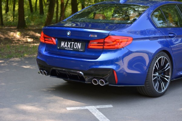 MAXTON DESIGN - Bočné difúzory zadného náraznika vhodné pre BMW M5 F90 , Čierny lesk – Obrázok 2