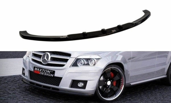 MAXTON DESIGN - Spoiler pod Predný náraznik   MERCEDES GLK W204 (FOR STANDARD BUMPER) , Čierny lesk