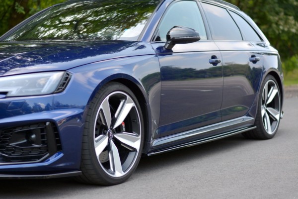 MAXTON DESIGN - Lišty pod prahy Audi RS4 B9 , Čierny lesk – Obrázok 2