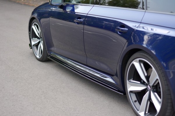 MAXTON DESIGN - Lišty pod prahy Audi RS4 B9 , Čierny lesk – Obrázok 4